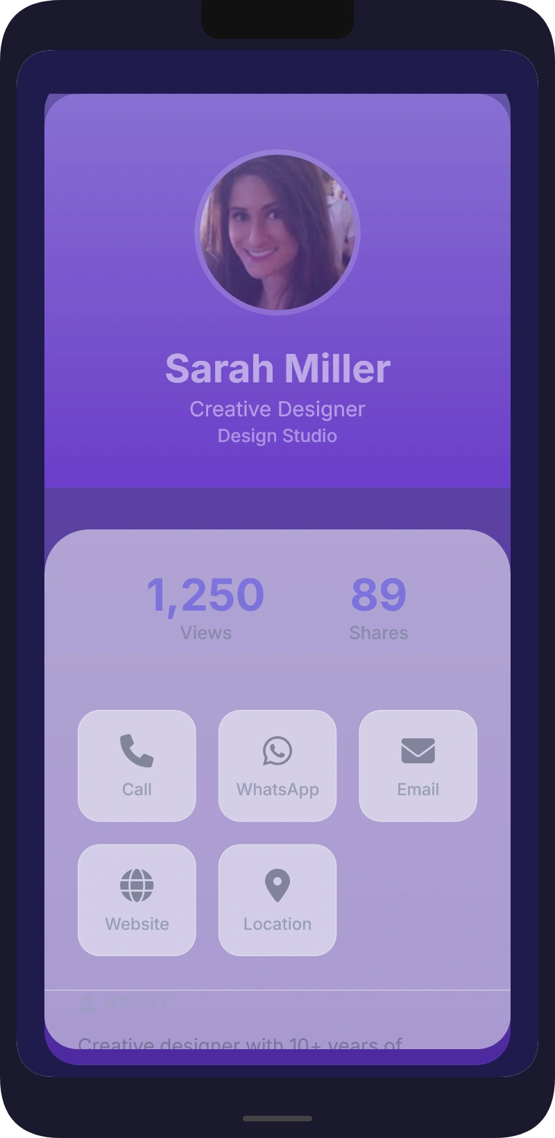 Modern Purple Stats